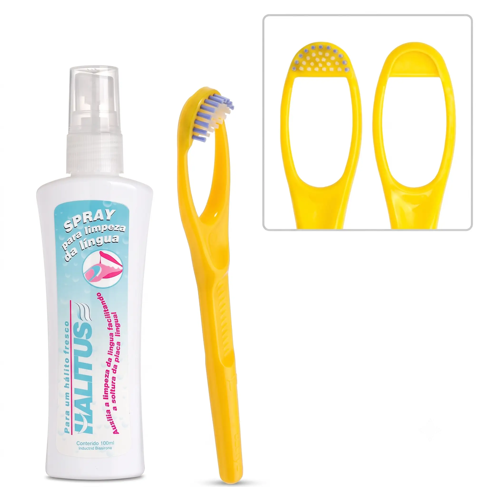 Produtos Halitus utilizados na Técnica DC de Limpeza da Língua