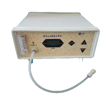 Halimeter, aparelho usado para medir compostos sulfurados voláteis relacionados ao mau hálito bucal.